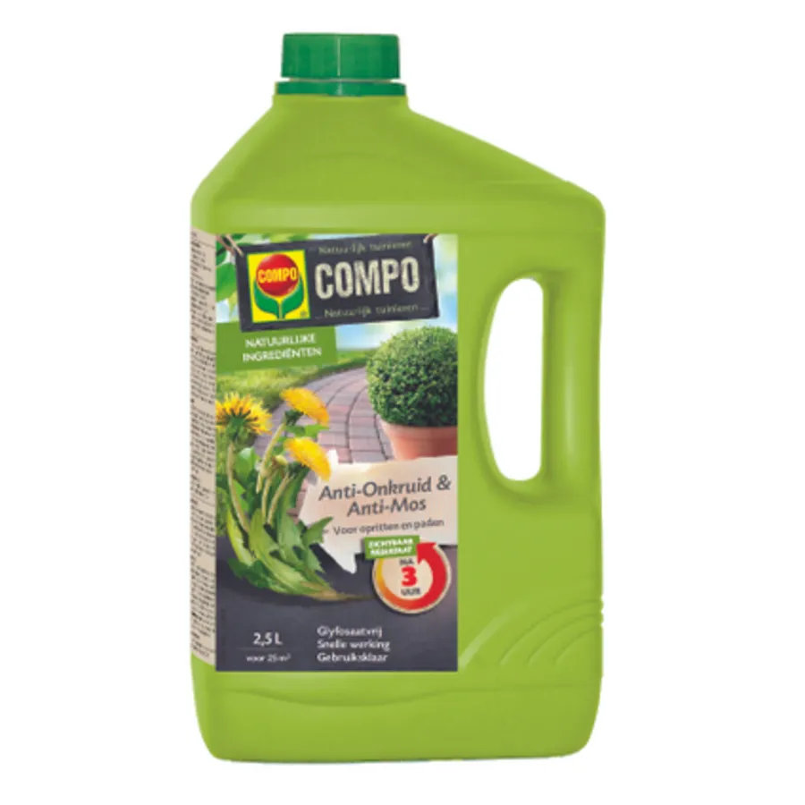 COMPO Anti-Onkruid & Anti-Mos Opritten & Paden 2,5L 3 COMPO Anti-Onkruid & Anti-Mos Opritten & Paden 2,5L