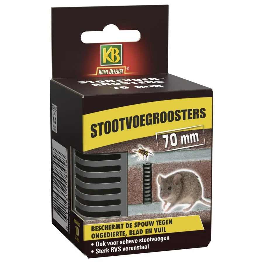 KB Home Defense Stootvoegrooster 70 Mm 10 Stuks 3 KB Home Defense Stootvoegrooster 70 Mm 10 Stuks