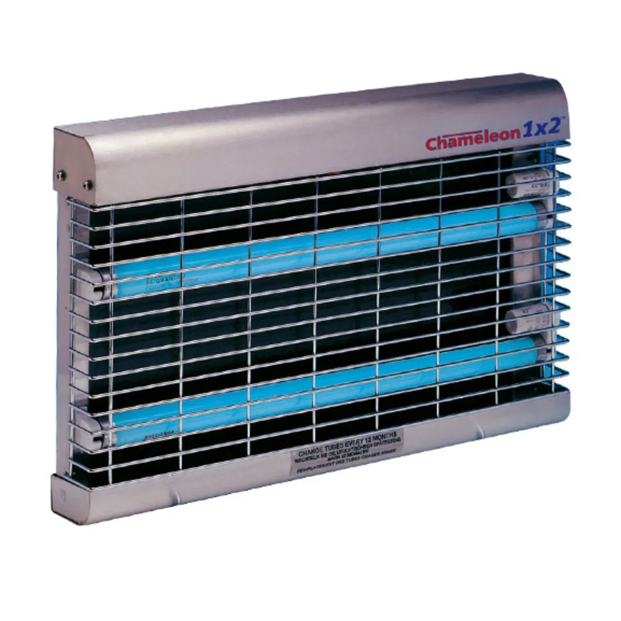 PestWest Chameleon 1x2 Vliegenlamp RVS 3 PestWest Chameleon 1x2 Vliegenlamp RVS