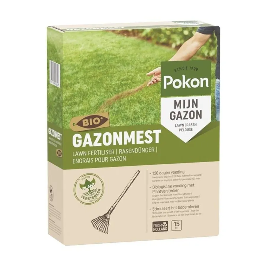 Pokon Bio Gazonmest 16,8 Kg 3 Pokon Bio Gazonmest 16,8 Kg