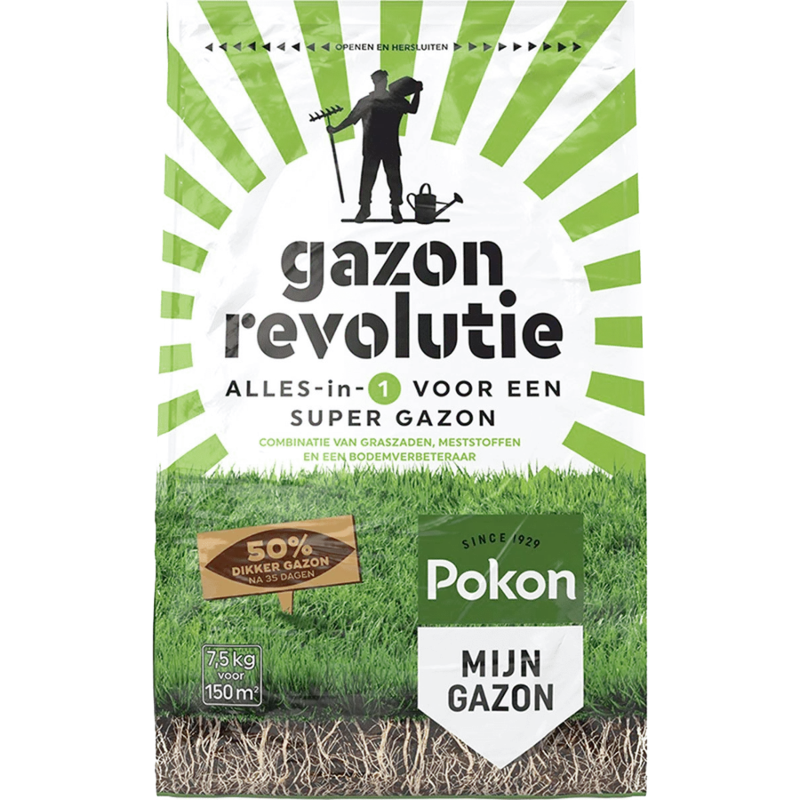 Pokon Gazon Revolutie 7,5KG 3 Pokon Gazon Revolutie 7,5KG