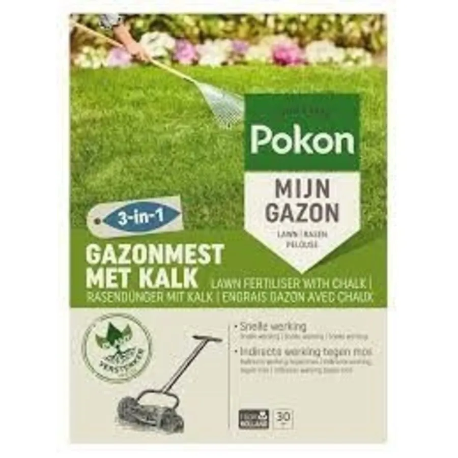 Pokon Gazonmest Met Kalk 16,8 Kg 4 Pokon Gazonmest Met Kalk 16,8 Kg - Afbeelding 2