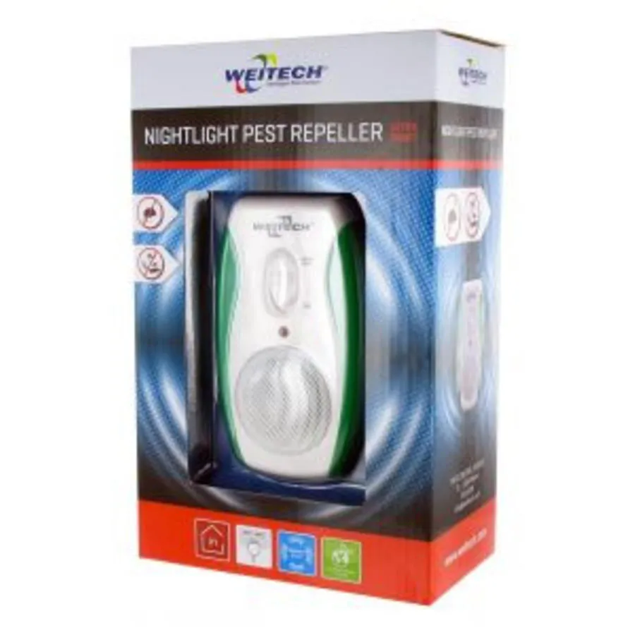 Weitech WK0190 Verjager Met Nachtlamp 4 Weitech WK0190 Verjager Met Nachtlamp - Afbeelding 2